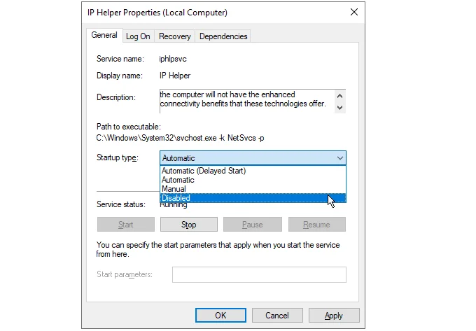 Iphlpsvc trong Windows 10 là gì (Và nó có an toàn không?) 4 Iphlpsvc trong Windows 10 là gì (Và nó có an toàn không?)