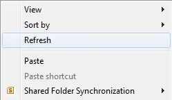 Loại bỏ các biểu tượng có đường viền chấm xung quanh trên Windows Desktop 6 làm mới màn hình