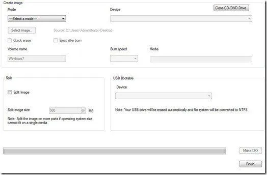 Tạo ISO hình ảnh