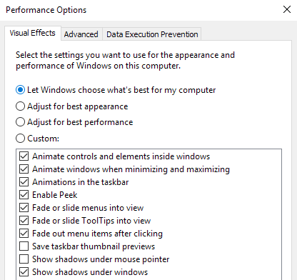 Thanh tác vụ Windows 7 không hiển thị bản xem trước hình thu nhỏ?
