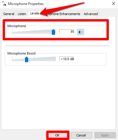 Cách tăng âm lượng micrô trong Windows 10 6 Cách tăng âm lượng micrô trong Windows 10