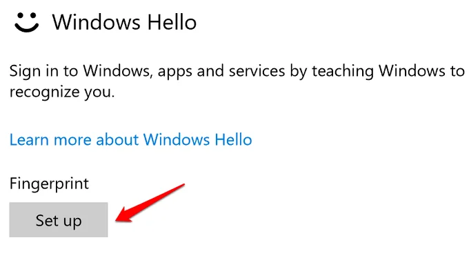 Cách sửa lỗi vân tay Windows Hello không hoạt động trong Windows 10 56 Cách sửa lỗi vân tay Windows Hello không hoạt động trong Windows 10