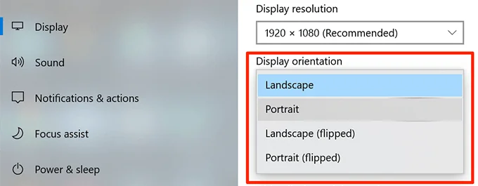Cách xoay màn hình trong Windows 10 6 Cách xoay màn hình trong Windows 10