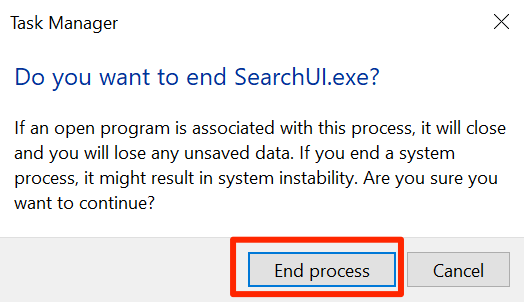 Tìm kiếm trên Windows 10 không hoạt động? 6 Mẹo khắc phục sự cố cần thử 14 Tìm kiếm trên Windows 10 không hoạt động? 6 Mẹo khắc phục sự cố cần thử