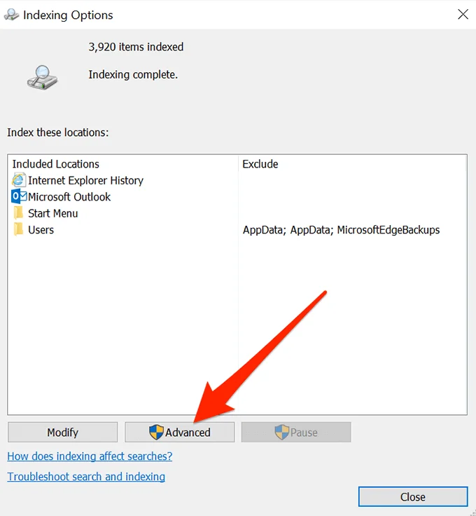 Tìm kiếm trên Windows 10 không hoạt động? 6 Mẹo khắc phục sự cố cần thử 65 Tìm kiếm trên Windows 10 không hoạt động? 6 Mẹo khắc phục sự cố cần thử