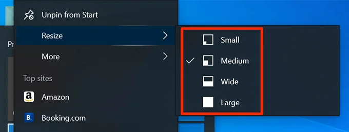 10 cách để tùy chỉnh menu bắt đầu Windows 10 của bạn 16 10 cách để tùy chỉnh menu bắt đầu Windows 10 của bạn