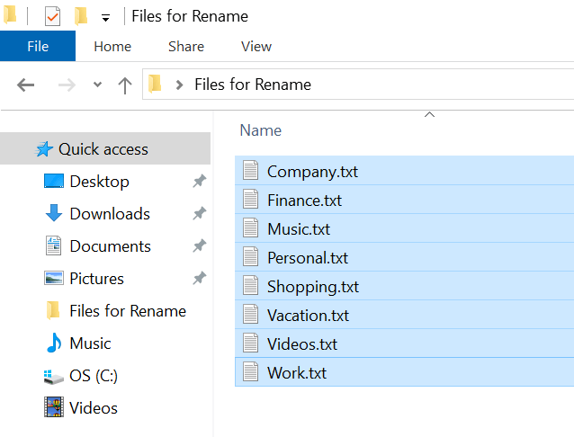 Cách đổi tên hàng loạt tệp trong Windows 10 2 Cách đổi tên hàng loạt tệp trong Windows 10