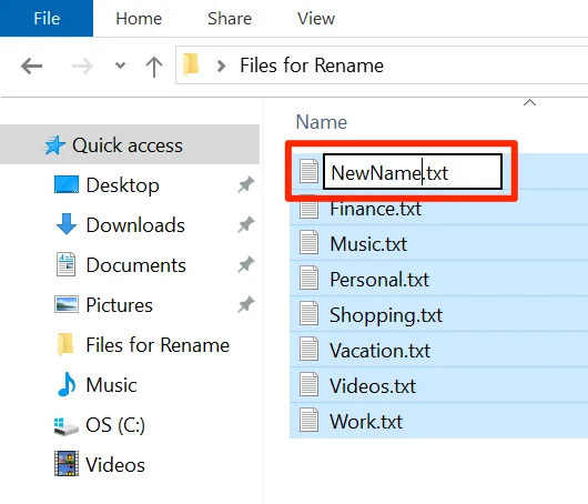 Cách đổi tên hàng loạt tệp trong Windows 10 6 Cách đổi tên hàng loạt tệp trong Windows 10