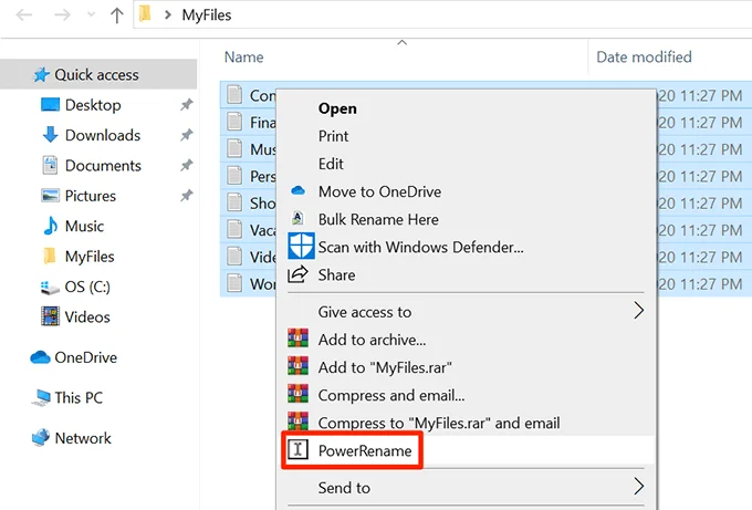 Cách đổi tên hàng loạt tệp trong Windows 10 26 Cách đổi tên hàng loạt tệp trong Windows 10