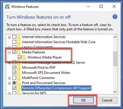 Cách tải xuống Windows Media Player 12 cho Windows 10 6 Cách tải xuống Windows Media Player 12 cho Windows 10
