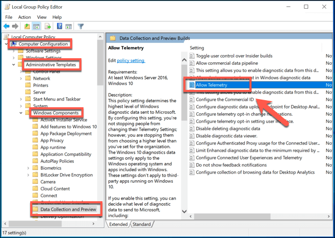 Cách tắt tính năng đo từ xa của Windows 10 12 Cách tắt tính năng đo từ xa của Windows 10