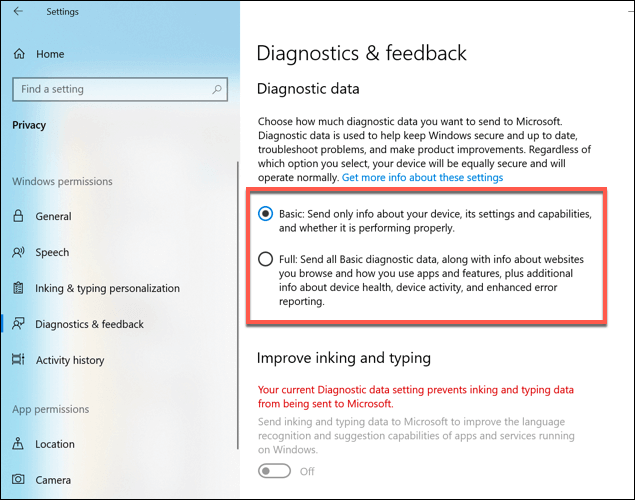 Cách tắt tính năng đo từ xa của Windows 10 8 Cách tắt tính năng đo từ xa của Windows 10