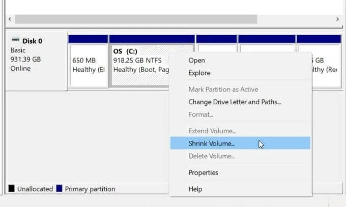 Cách tạo phân vùng từ Windows Drive Free Space 12 Cách tạo phân vùng từ Windows Drive Free Space