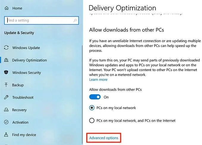 Làm thế nào để có được tốc độ tải lên và tải xuống nhanh hơn trong Windows 10 6 Làm thế nào để có được tốc độ tải lên và tải xuống nhanh hơn trong Windows 10