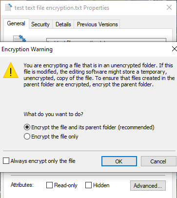 Cách mã hóa và giải mã tệp văn bản trong Windows 10 4 Cách mã hóa và giải mã tệp văn bản trong Windows 10