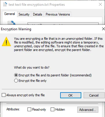 Cách mã hóa và giải mã tệp văn bản trong Windows 10 4 Cách mã hóa và giải mã tệp văn bản trong Windows 10