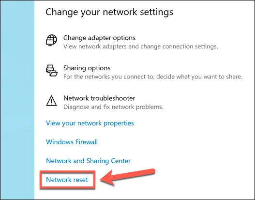 Cách đặt lại cài đặt mạng trong Windows 10 20 Cách đặt lại cài đặt mạng trong Windows 10