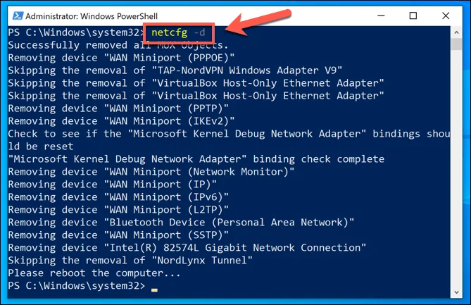 Cách đặt lại cài đặt mạng trong Windows 10 28 Cách đặt lại cài đặt mạng trong Windows 10