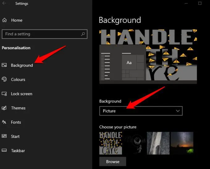 Cách thay đổi nền màn hình của bạn trong Windows 10 4 Cách thay đổi nền màn hình của bạn trong Windows 10