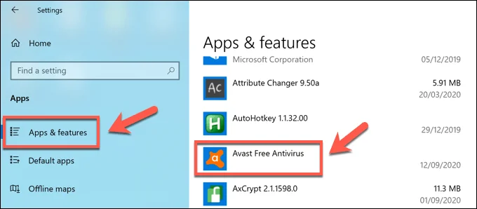 Cách gỡ cài đặt Avast trên Windows 10 6 Cách gỡ cài đặt Avast trên Windows 10