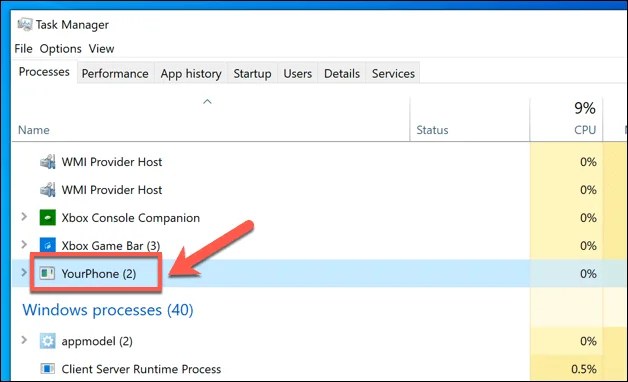 Yourphone.Exe là gì trong Windows 10 (Và bạn có nên dừng nó) 6 Yourphone.Exe là gì trong Windows 10 (Và bạn có nên dừng nó)
