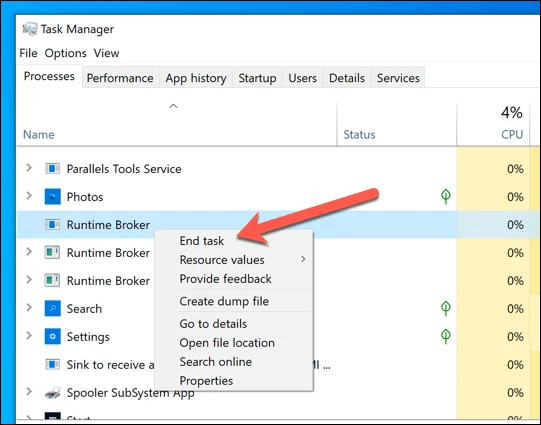 Runtime Broker trong Windows 10 là gì (và nó có an toàn không) 4 Runtime Broker trong Windows 10 là gì (và nó có an toàn không)