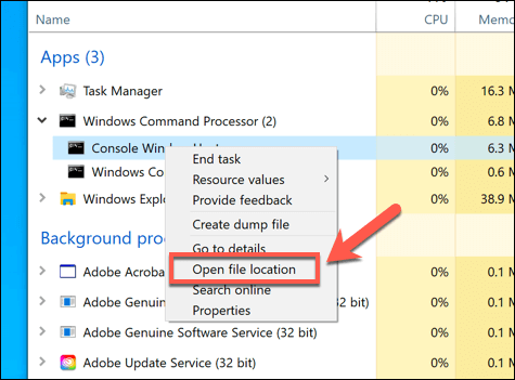 Conhost.exe là gì và nó có an toàn không? 16 Conhost.exe là gì và nó có an toàn không?