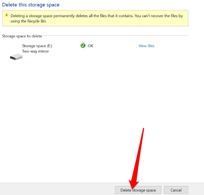 Cách sử dụng không gian lưu trữ trên Windows 10 để sao lưu dữ liệu 34 Cách sử dụng không gian lưu trữ trên Windows 10 để sao lưu dữ liệu