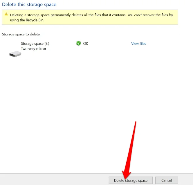 Cách sử dụng không gian lưu trữ trên Windows 10 để sao lưu dữ liệu 34 Cách sử dụng không gian lưu trữ trên Windows 10 để sao lưu dữ liệu