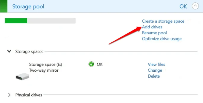 Cách sử dụng không gian lưu trữ trên Windows 10 để sao lưu dữ liệu 20 Cách sử dụng không gian lưu trữ trên Windows 10 để sao lưu dữ liệu