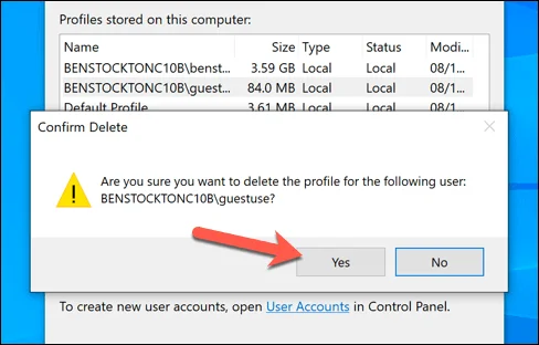 Cách xóa hồ sơ người dùng trong Windows 10 24 Cách xóa hồ sơ người dùng trong Windows 10
