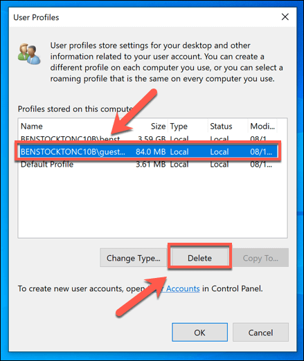 Cách xóa hồ sơ người dùng trong Windows 10 22 Cách xóa hồ sơ người dùng trong Windows 10