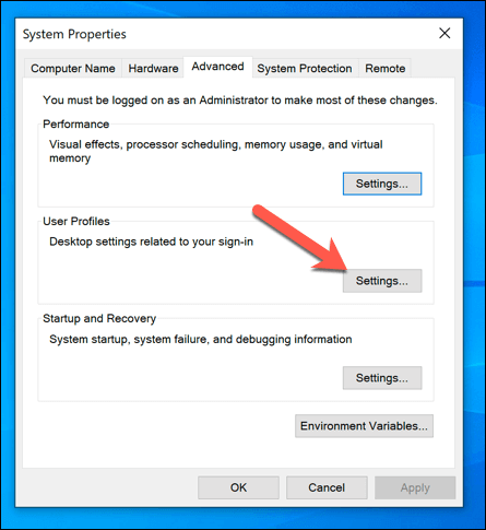 Cách xóa hồ sơ người dùng trong Windows 10 20 Cách xóa hồ sơ người dùng trong Windows 10