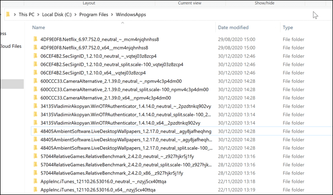 Cách truy cập thư mục Windowsapps trong Windows 10 24 Cách truy cập thư mục Windowsapps trong Windows 10