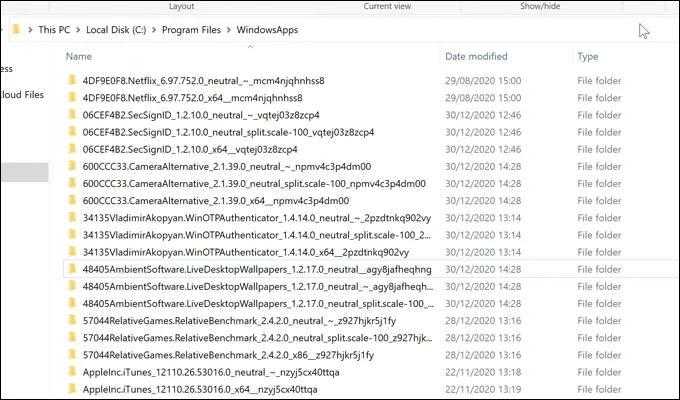 Cách truy cập thư mục Windowsapps trong Windows 10 24 Cách truy cập thư mục Windowsapps trong Windows 10