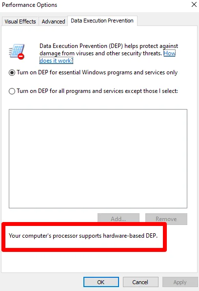 Ngăn chặn thực thi dữ liệu trong Windows 10 là gì 16 Ngăn chặn thực thi dữ liệu trong Windows 10 là gì