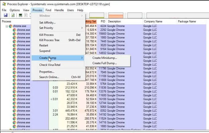 Cách sử dụng Process Monitor và Process Explorer 34 Cách sử dụng Process Monitor và Process Explorer