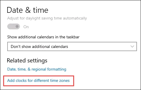 Cách thêm Đồng hồ trên màn hình vào Windows 10 6 Cách thêm Đồng hồ trên màn hình vào Windows 10