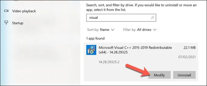 Cách khắc phục lỗi “vcruntime140.Dll bị thiếu” trên Windows 10 6 Cách khắc phục lỗi “vcruntime140.Dll bị thiếu” trên Windows 10