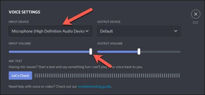Micrô Discord không hoạt động? 6 cách để khắc phục nó 30 Micrô Discord không hoạt động? 6 cách để khắc phục nó