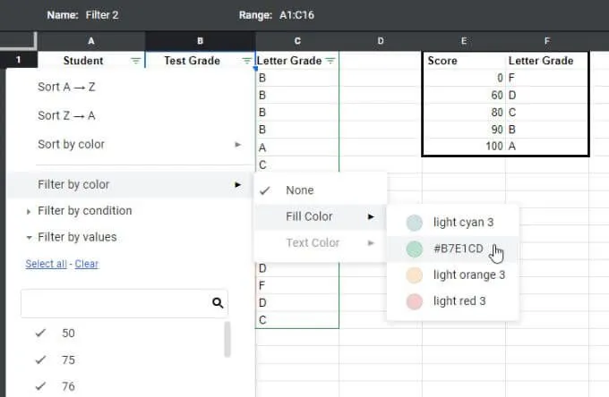 Cách sắp xếp hoặc lọc theo màu trong Google Trang tính 10 Cách sắp xếp hoặc lọc theo màu trong Google Trang tính