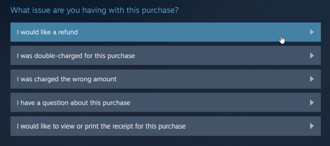 Cách hoàn tiền cho một trò chơi trên Steam 4 Cách hoàn tiền cho một trò chơi trên Steam