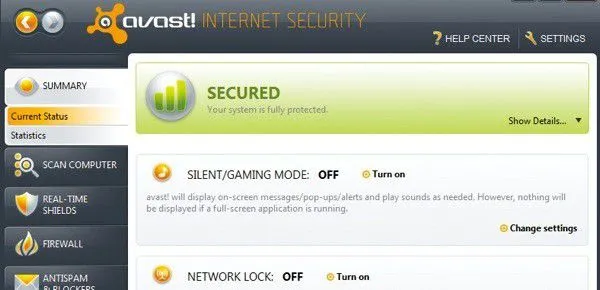 avast gaming mode.jpg Chế độ chơi game Avast