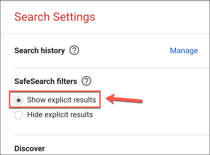 Cách bật Tìm kiếm an toàn của Google Off 16 Cách bật Tìm kiếm an toàn của Google Off