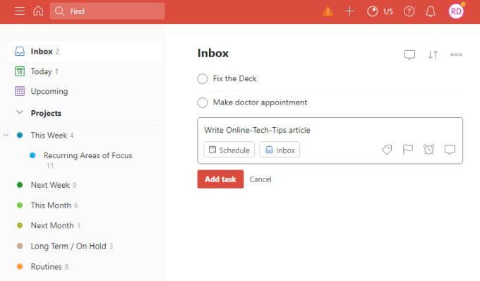 Mẹo GTD của Todoist để tăng năng suất của bạn 10 Mẹo GTD của Todoist để tăng năng suất của bạn