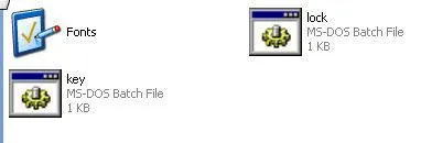 khóa thư mục chìa khóa