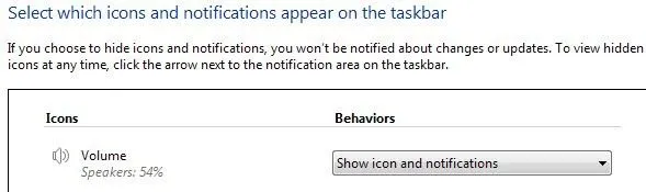 hiển thị thông báo biểu tượng