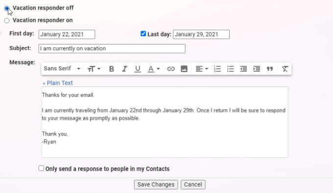 Cách thiết lập Không có mặt trong Gmail 12 Cách thiết lập Không có mặt trong Gmail
