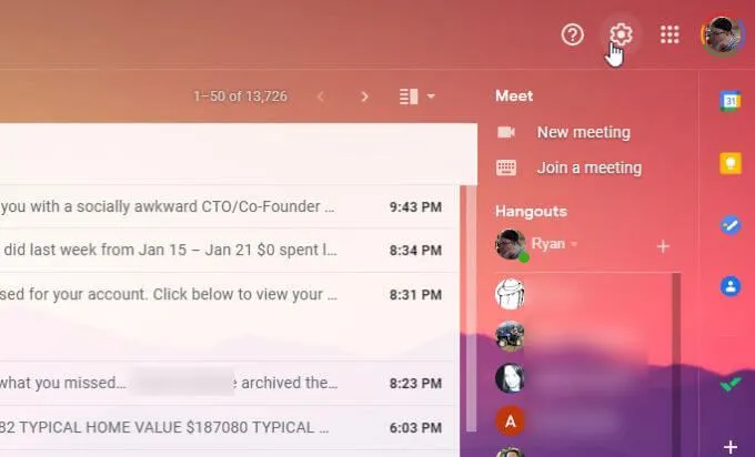 Cách thiết lập Không có mặt trong Gmail 29 Cách thiết lập Không có mặt trong Gmail