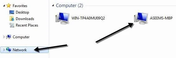 Cách truy cập tệp Mac từ PC chạy Windows 8 mạng cửa sổ